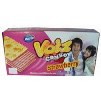 摩登草莓味克力架威化夾心餅干/144克