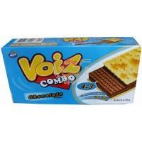 沃伊思巧克力味4+3梳打威化夾心餅干/180克